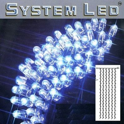System LED Lichtervorhang extra 204er 1x4m blau / schwarz 465-59-14