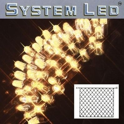 System LED Lichternetz 3x3m 192er warmweiss - schwarz 465-16-33