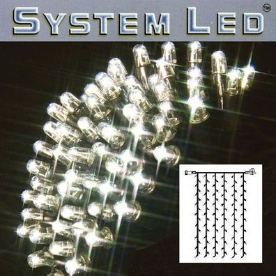 System LED Lichtervorhang extra 102er 1x2m Daylight / schwarz 465-57
