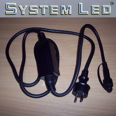 System LED Startkabel schwarz 1,8m für Lichterkette 465-28