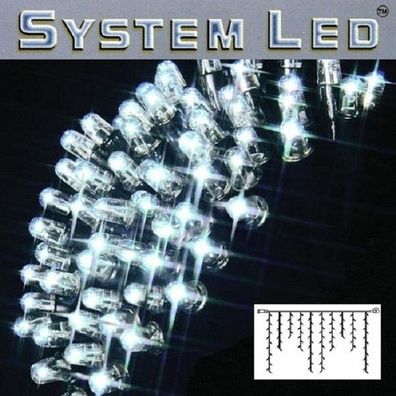 System LED Eisregen-Lichterkette Extra 2x1m 100er cool light/ schwarz 465-38