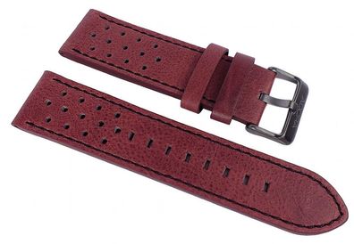 Adora Nautic All- Rounder ? Uhrenarmband 23mm bordeaux Leder AN2134