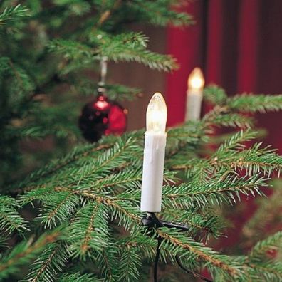 Weihnachtsbaumbeleuchtung 15er klare Birnen weiß innen Konstsmide 2036-000