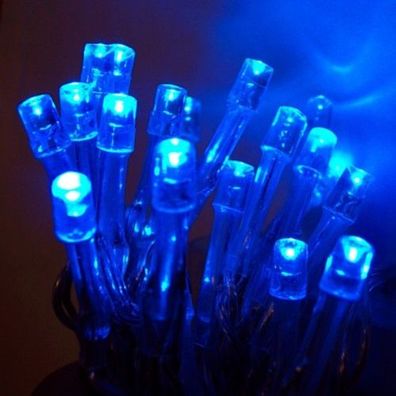 20er LED Lichterkette blau 3er Batteriebetrieb innen BI11574