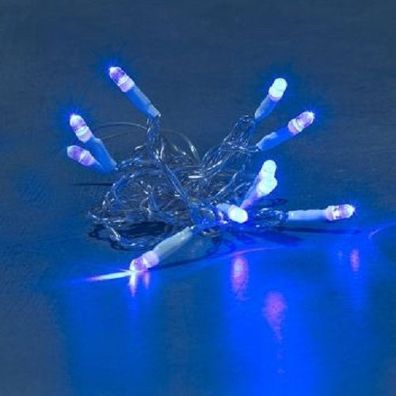 LED Lichterkette 10er blau Batterie Konstsmide 1097-403