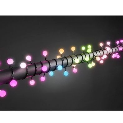 LED Lichterkette 80er RGB Farbwechsel aussen Konstsmide 3699-500