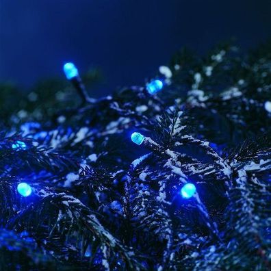 LED Lichterkette 120er blau außen 17,85m Konstsmide 3120-400