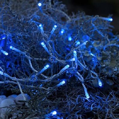 LED Lichterkette 40er 4m blau / transparent Best Season 499-19