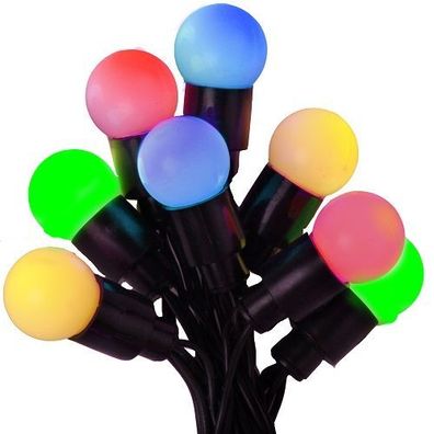 LED Party-Lichterkette 40er grün-gelb-rot-blau Best Season 472-00