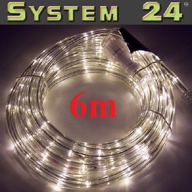 System 24 LED Lichtschlauch 6m start warmweiss 492-33 außen