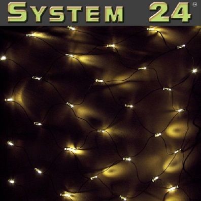System 24 LED Lichternetz 140er 2x2m extra warmweiß 491-21 außen