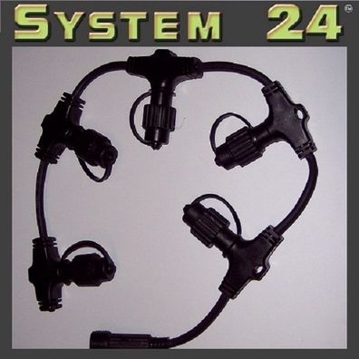 System 24 LED Soft Ring-Verteiler extra schwarz Best Season 490-21 außen