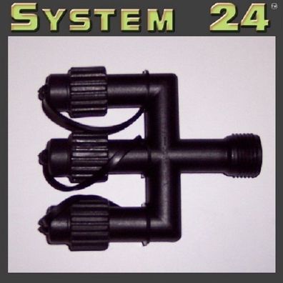 System 24 LED E-Verteiler Connector extra schwarz 490-20 außen