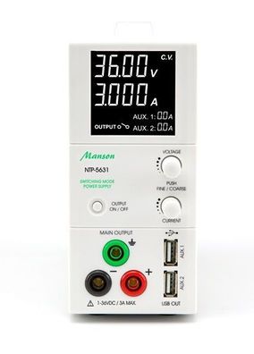 MANSON NTP-5631 regelbares Labornetzteil 1-36V DC regelbar, bis 3 Ampere