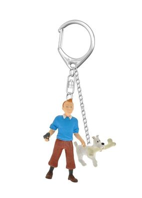 Tim und Struppi Schlüsselanhänger mit Doppelmotiv Plastoy 70301 Keychain