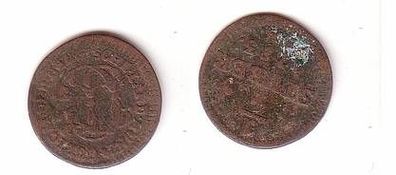 1/4 Stuber Kupfer Münze 1783 Jülich Berg