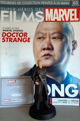 MARVEL MOVIE Collection #63 Wong Figurine (Doctor Strange) Eaglemoss franz. Magazin