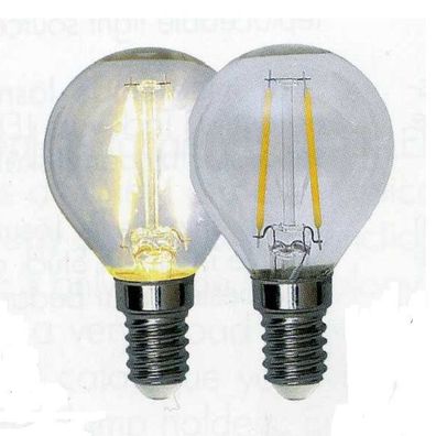 Illumination LED Filament Leuchtmittel Glühbirne E14 230V 210lm 2W 2700K 352-11