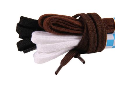 1 Paar Flachsenkel flache Schnürsenkel Schuhband aus Baumwolle 5mm SCHMAL z2220