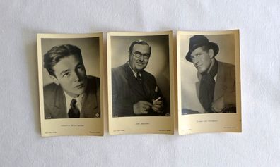 3 Schauspieler Foto AK Ernst von Klipstein Joachim Brennecke Joe Stöckel