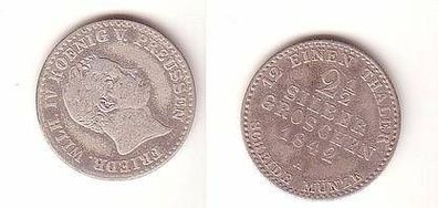 2 1/2 Silbergroschen Preussen 1842 A