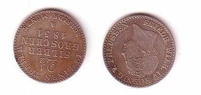 2 1/2 Silbergroschen Preussen 1851 A