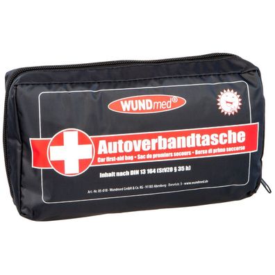 WUNDmed® Autoverbandtasche DIN 13164 (StVZO § 35 h) KFZ-Verbandtasche