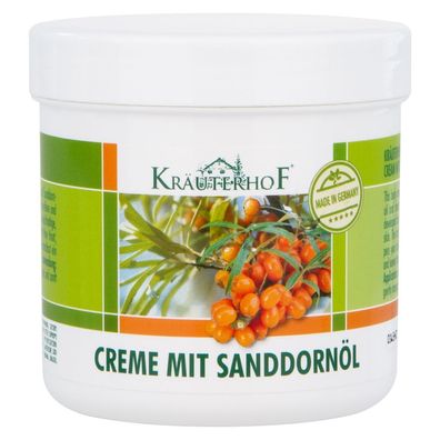 Kräuterhof® Creme mit Sanddornöl 250 ml Körper-Pflegecreme
