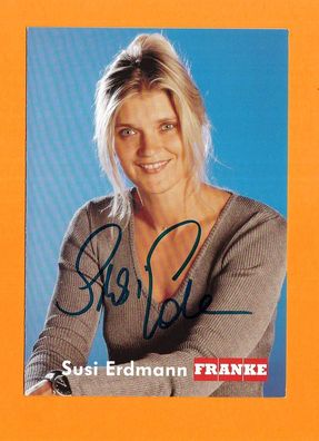 Susi Erdmann (Rodeln)- persönlich signierte Autogrammkarte