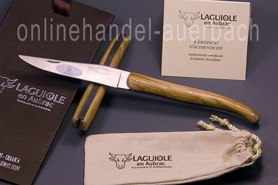Laguiole en Aubrac L0512RLI/ LSB1 Olivenholz 12 cm Taschenmesser Messer