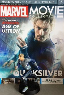 MARVEL MOVIE Collection #64 Quicksilver Figurine (Avengers Age of Ultron) Eaglemoss