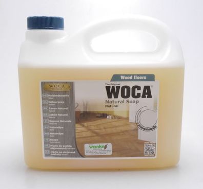Woca Holzbodenseife Natural Soap 2,5 L Holzseife natur weiss farblos