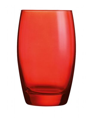 Arcoroc ARC J8493 SALTO COLOR STUDIO RED Longdrinkglas 350ml Glas rot 6 Stück