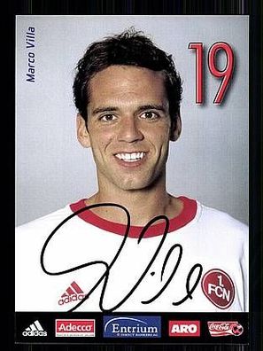 Marco Villa 1. FC Nürnberg 2002-03 Autogrammkarte + A49845