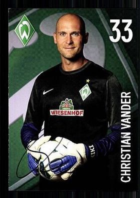 Christian Vander Werder Bremen 2012-13 2. Karte TOP + A49533