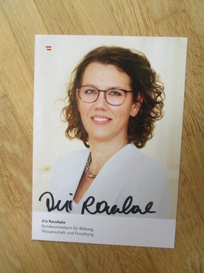Österreich Bundesministerin Iris Rauskala - handsigniertes Autogramm!!!
