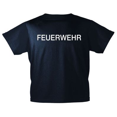 Kinder T-Shirt - Feuerwehr - marine - 112718 - Gr. 98/104