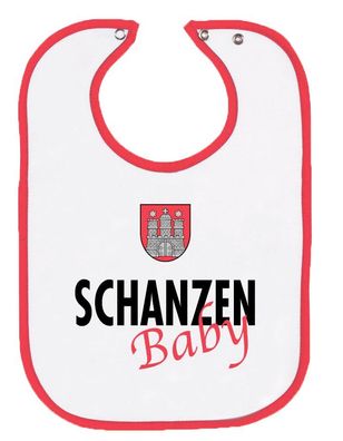 Babylätzchen mit Druckmotiv - Schanzenbaby - 08483