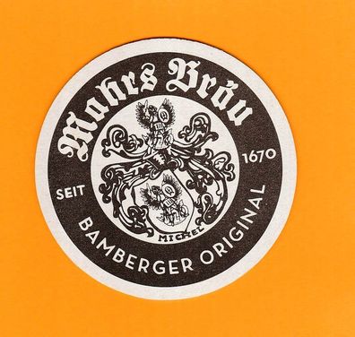 Brauerei Mahrs-Bräu Bamberg - ungebrauchter Bierdeckel