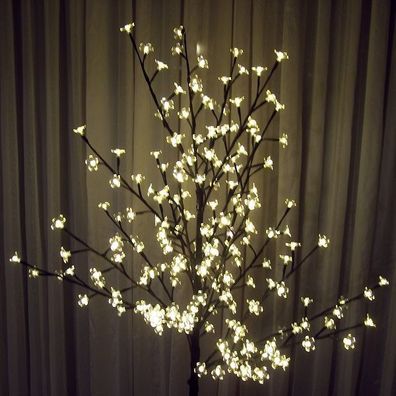 LED Lichterzweig Lichterbaum 200 Blüten 150cm warmweiß BA11639