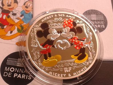 10 euro 2018 PP Silber Frankreich Mickey Mouse Mickey Maus Mickey and friends Daisy