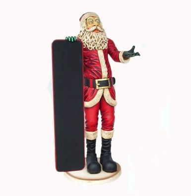 Weihnachtsmann Menü Tafel Werbetafel Angebots Deko Advent Weihnachten Figur große