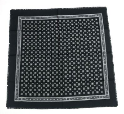 Trachtentuch schwarz Kravattenmuster schönes Kopftuch Halstuch Manteltuch 70x70cm