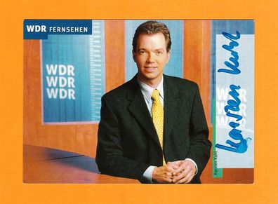 Karsten Kuhl (Moderator WDR) - persönlich signierte Autogrammkarte