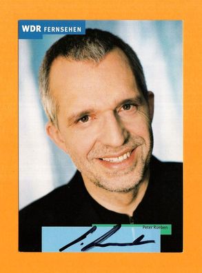 Peter Rueben (Moderator WDR) - persönlich signierte Autogrammkarte