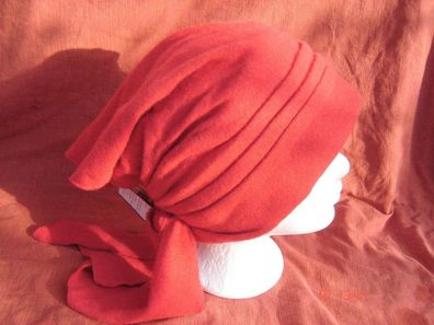 Einzelstück Turban Angorawollstrick Rot Strickturban wie Bandana Wintermütze p ZB1