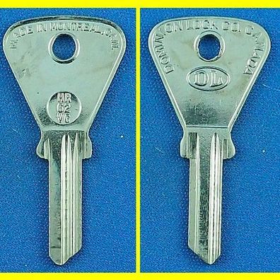 DL Schlüsselrohling HR62VG für Bomoro AD 56 - 100