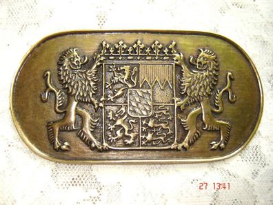 Niete groß für Lederhose altmessingfb bayrisch Wappen Löwe 120gramm x