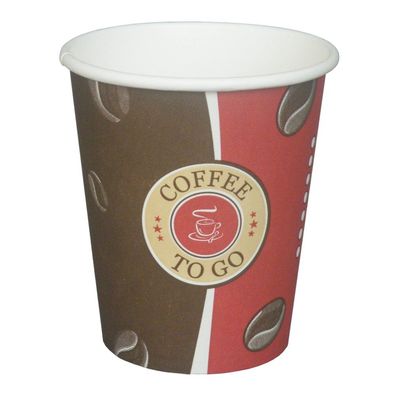 1000 Pappbecher 200ml Topline / Einweg Kaffee To-Go Coffee Becher 0,2l 8oz Eco