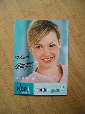 NDR Fernsehmoderatorin Kathrin Feistner - handsigniertes Autogramm!!!